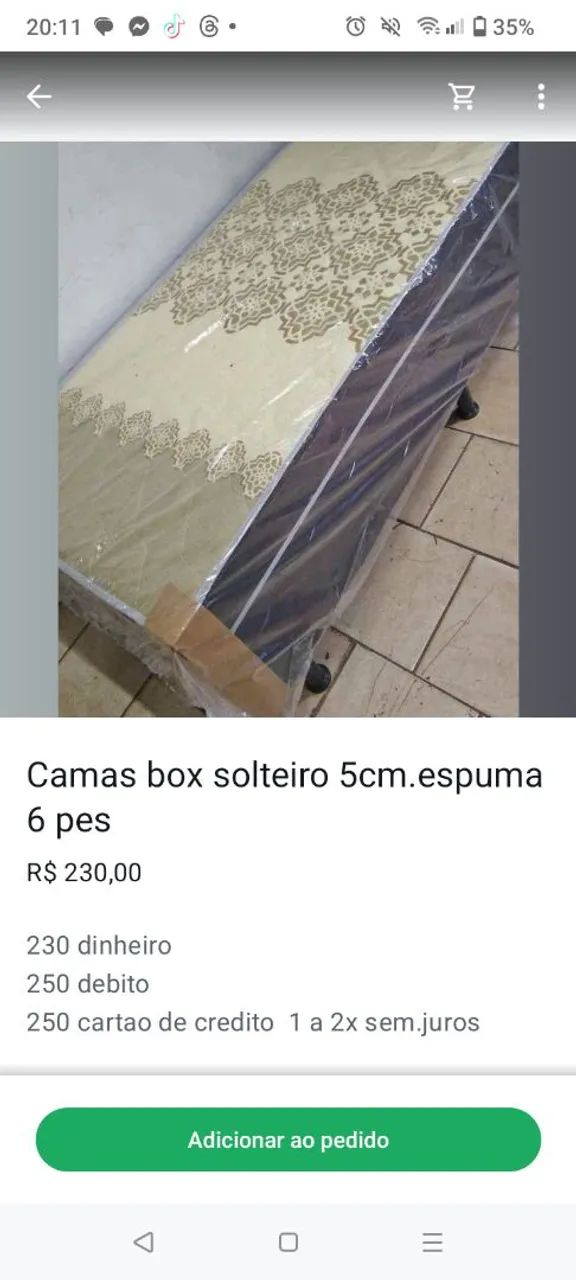 Camas box ,base e colchões 