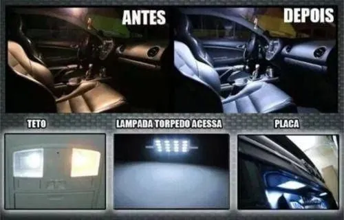 Kit LED para Iluminação Interna Honda e Toyota Efeito Premium