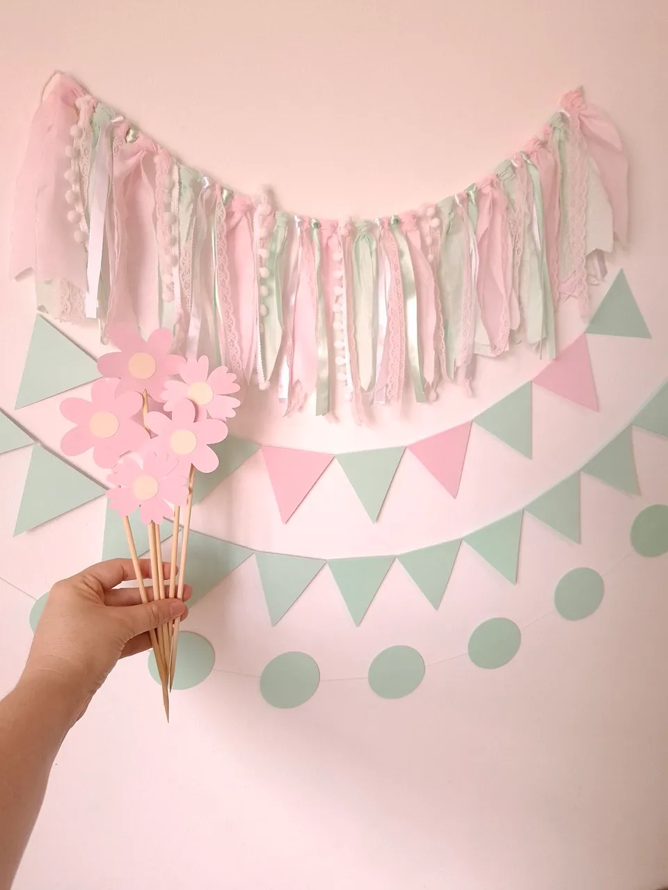 Festa jardim - toppers e bandeirolas