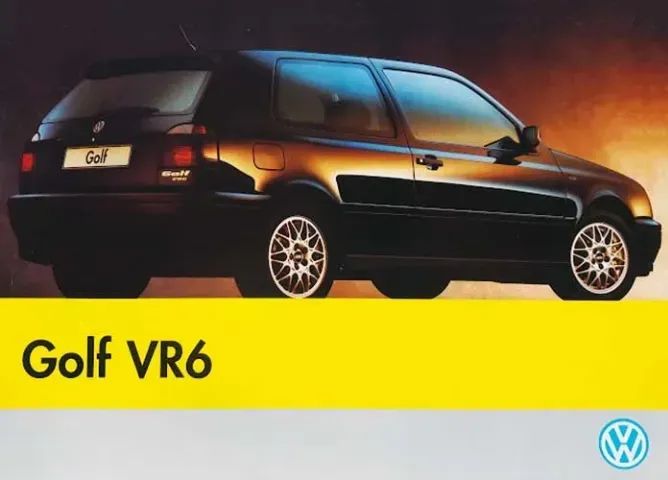 VW Golf VR6 MK3 1995 - Catálogo, folder original 