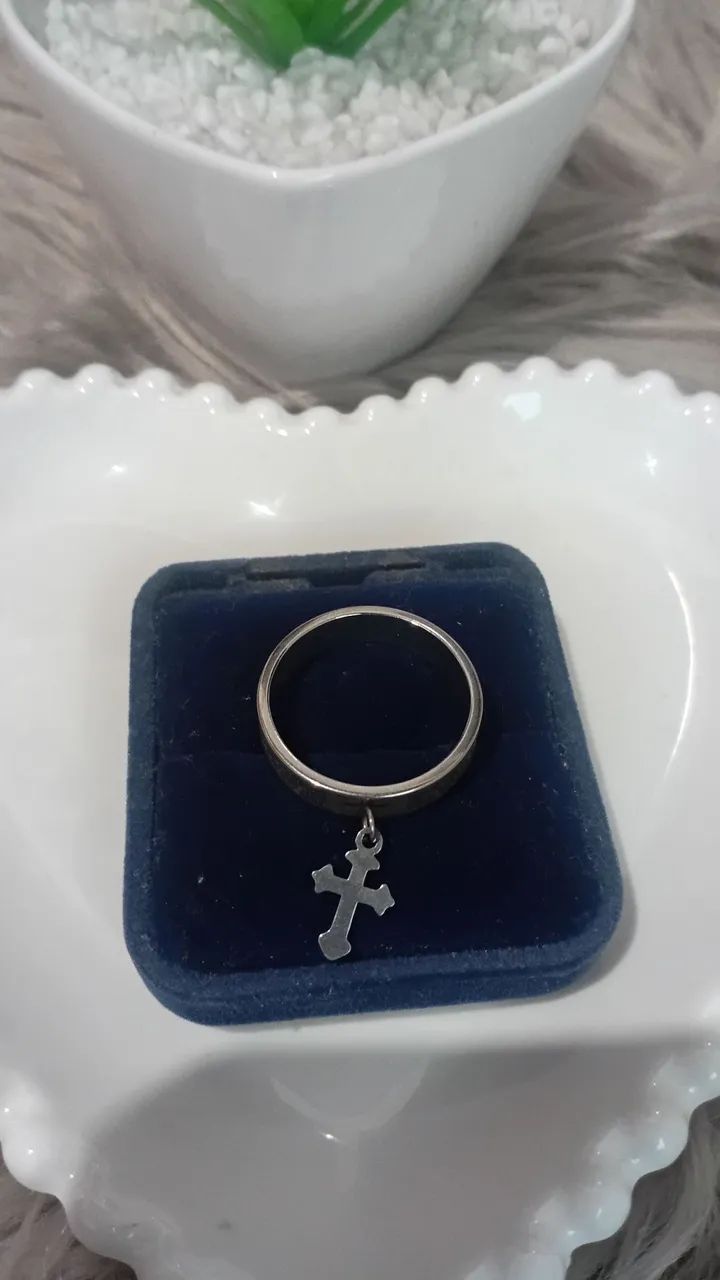 Anel de aço inoxidável Masculino  - Foto 4