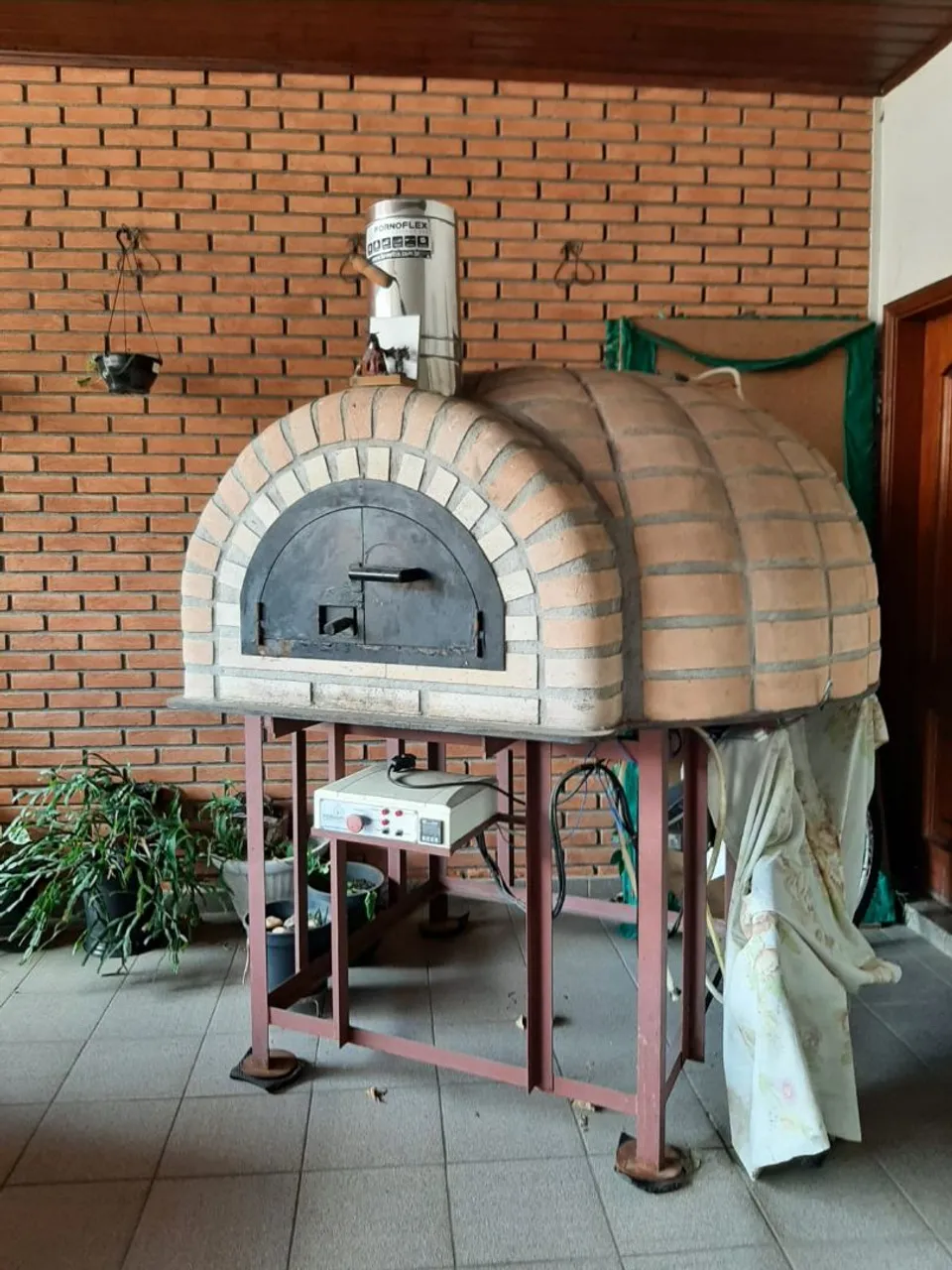 Forno a gás e lenha para pizzarias