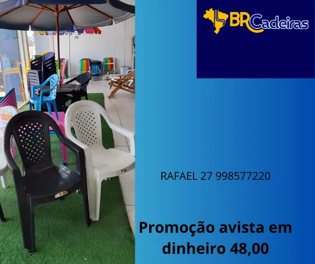 Cadeiras de plastico com braço
