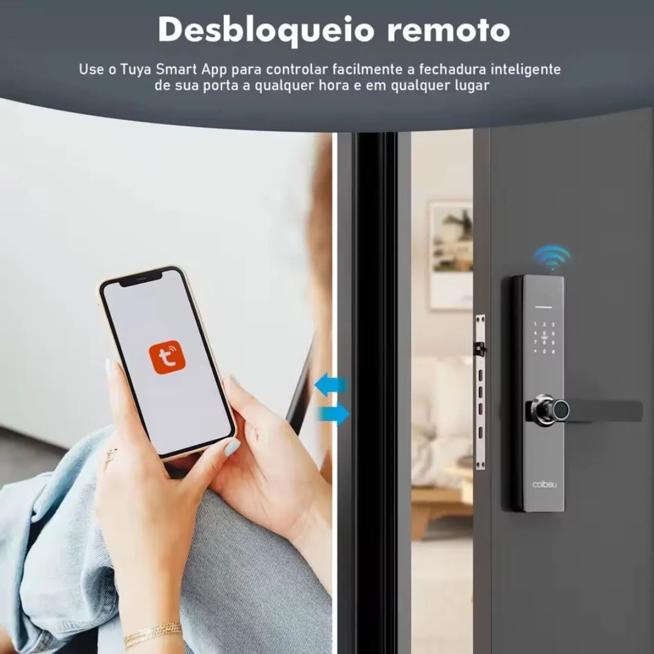 Fechadura Digital Inteligente com Cartão de Proximidade - Foto 3