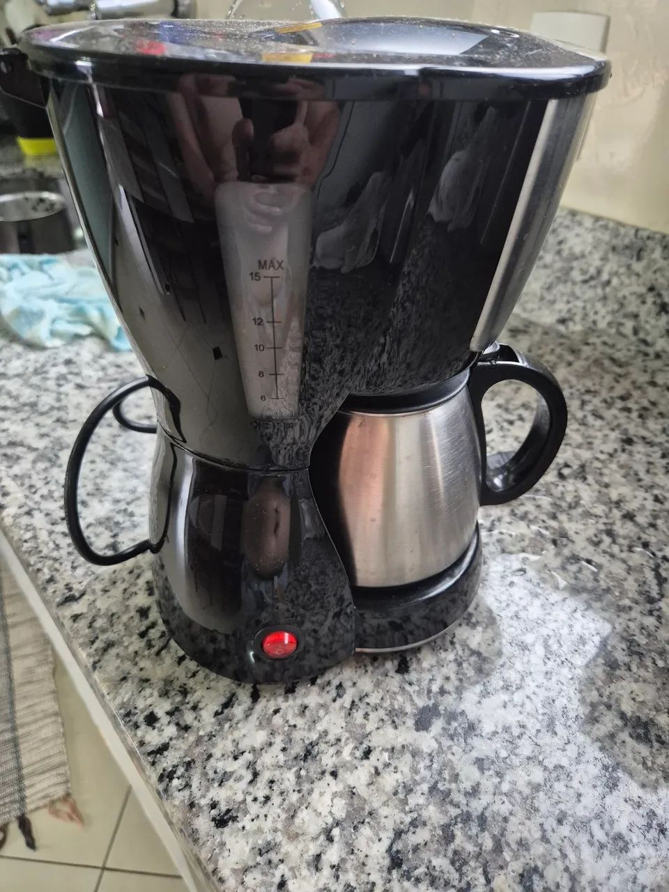 CAFETEIRA MONDIAL DOLCE AROME INOX 16 XÍCARAS 110V USADA