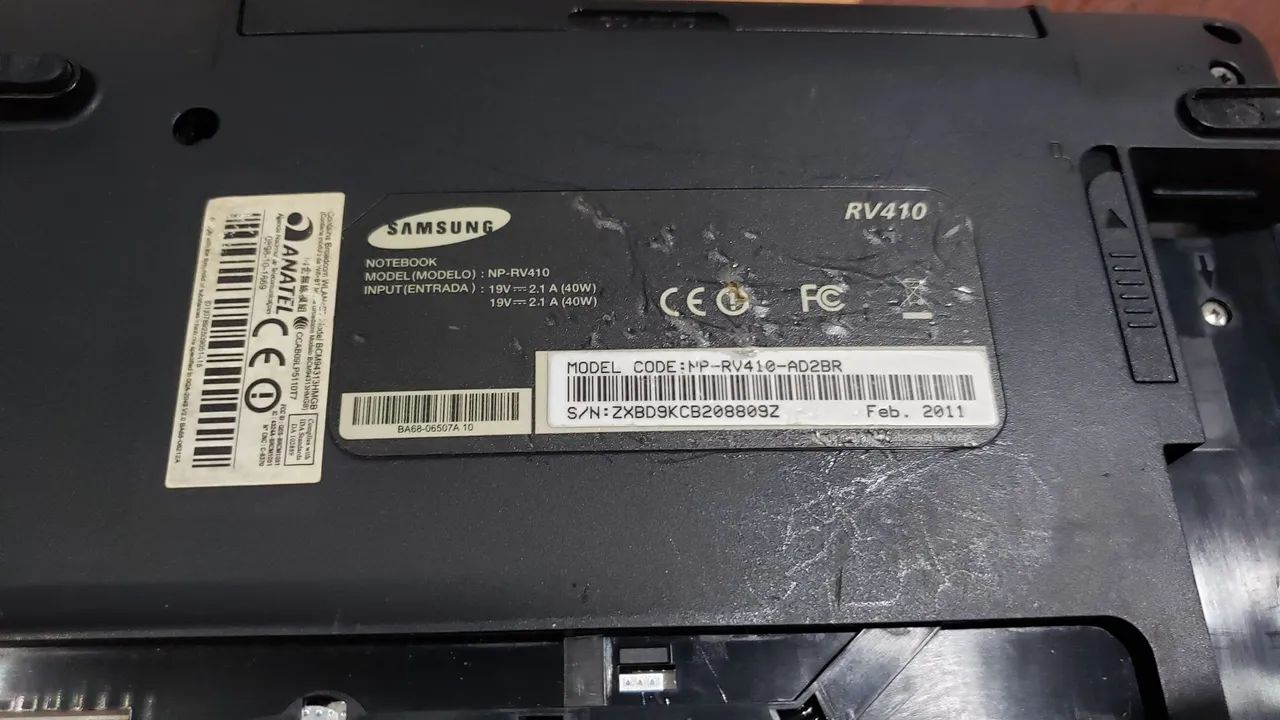 Carcaça Completa Samsung RV410 - Foto 6