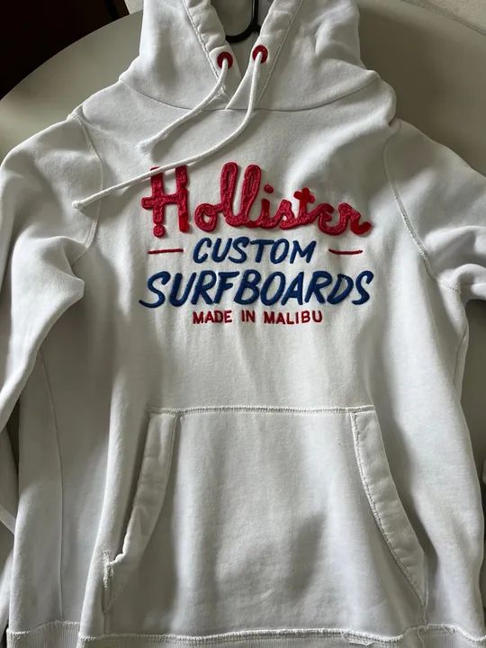 Blusa Hollister Masculino Moletom Hollister De Botao Blusa Moletom