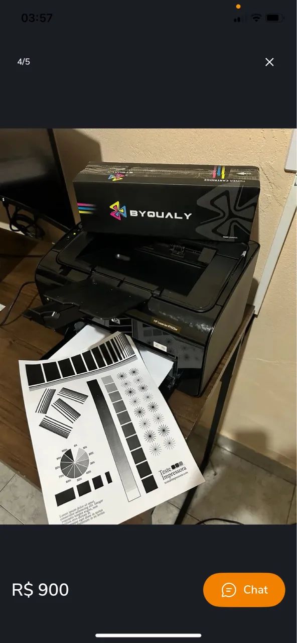 Impressora Hp P1102w seminova revisada