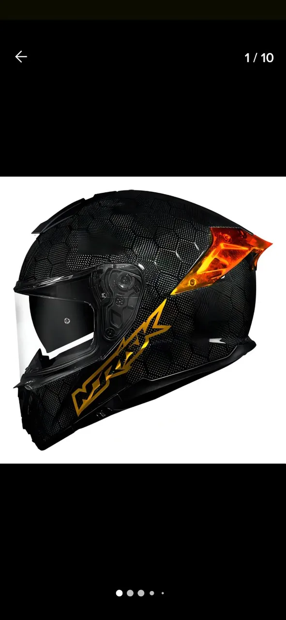 Capacete Norisk viper fibra de carbono