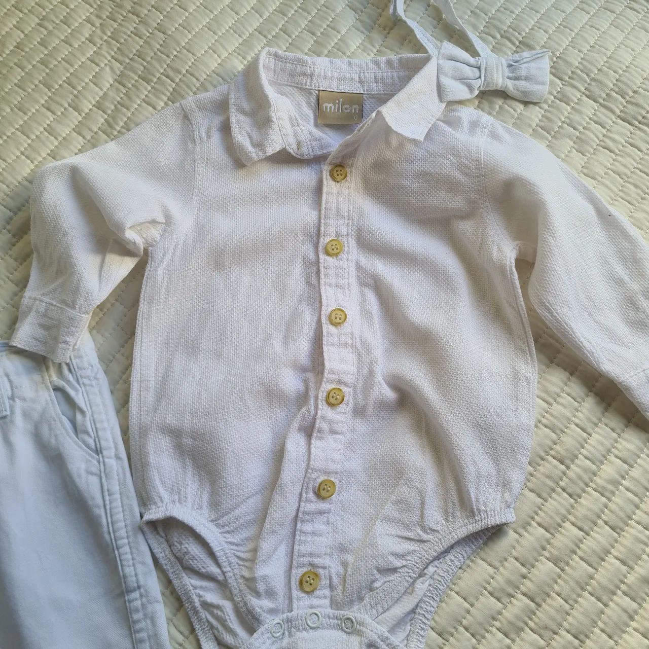 Conjunto bebê branco Milon - Foto 2