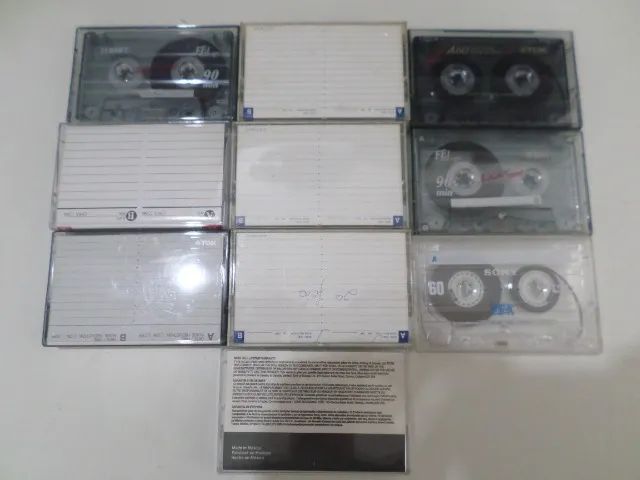 Lote de 10 Fitas K7 para regravar - Foto 3