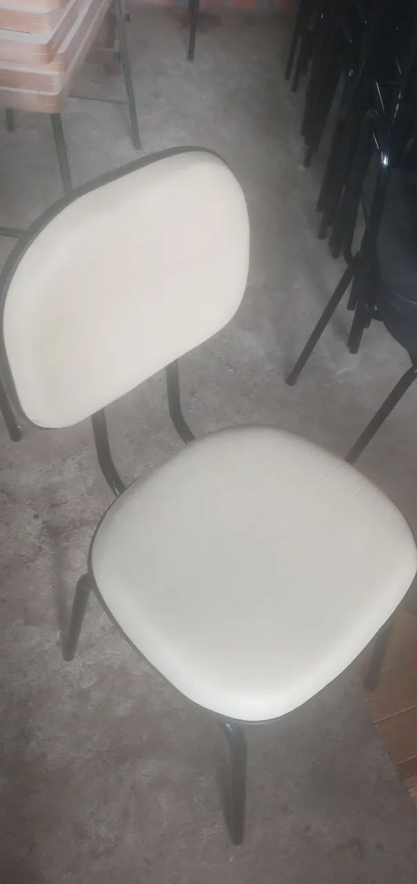 Cadeira fixa almofadada secretária  - Foto 5