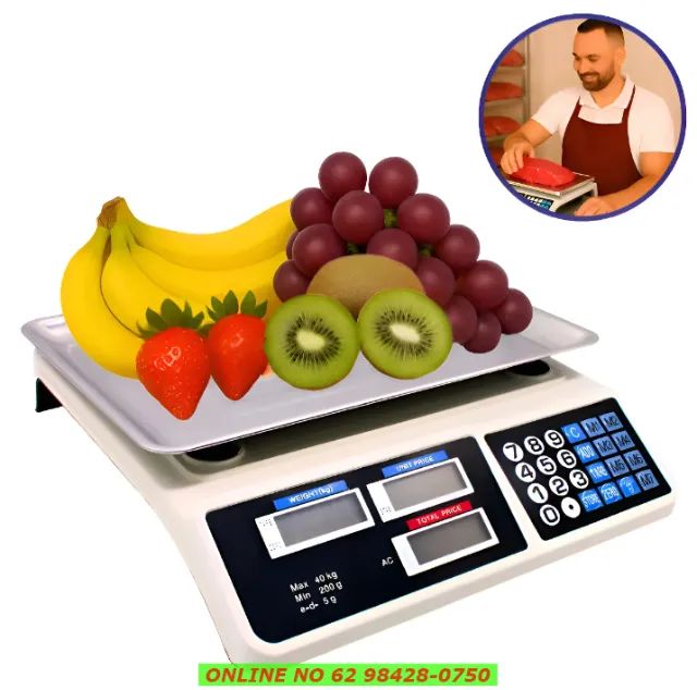 Balança Comercial Digital Eletrônica 40kg Precisão Mercado Industria Bivolt Cozinha  - Foto 2