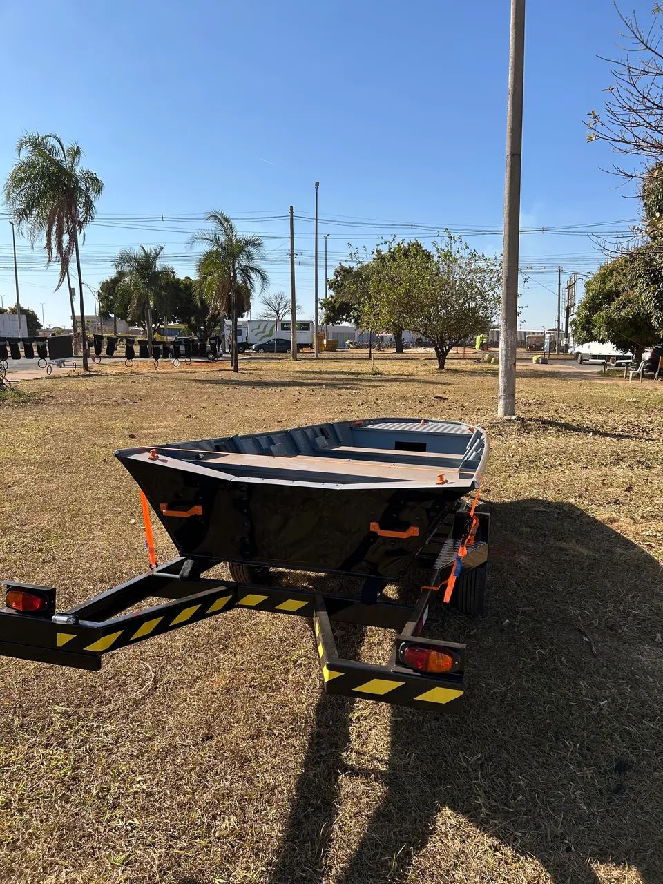 Kit  Barco de Alumínio , canoa + carretinha - Foto 10