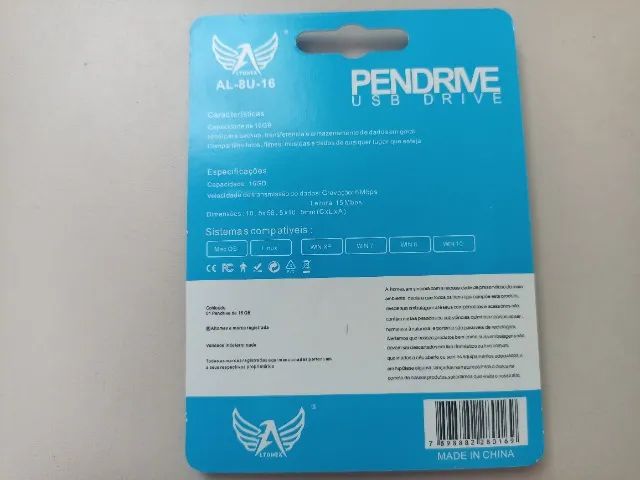 Pendrive Chaveiro 16gb (NOVO/Lacrado) - [LEIA A DESCRIÇÃO] - Foto 4