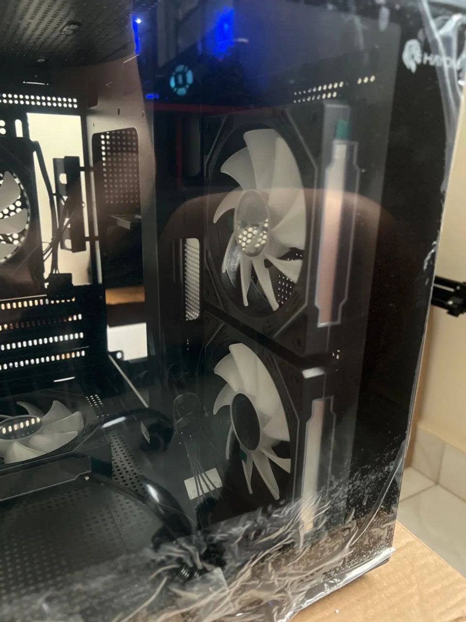 Gabinete Aquário Gamer com 4 fans - Foto 4