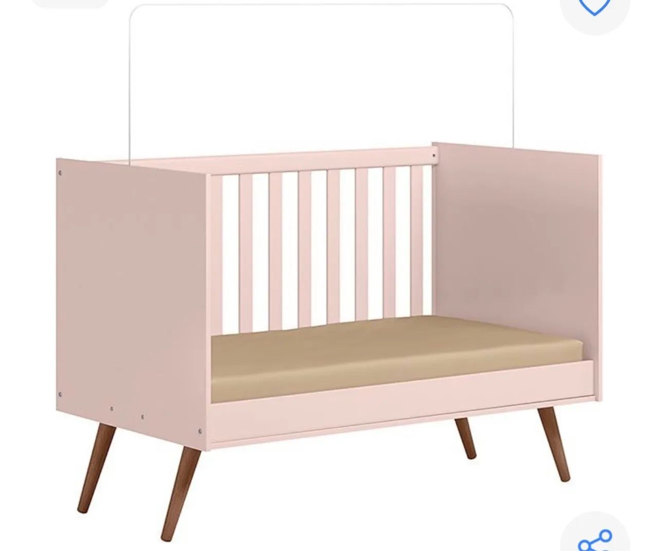 VENDO BERÇO E COLCHÃO SEMINOVOS Tempo de uso : 3 meses - Foto 2