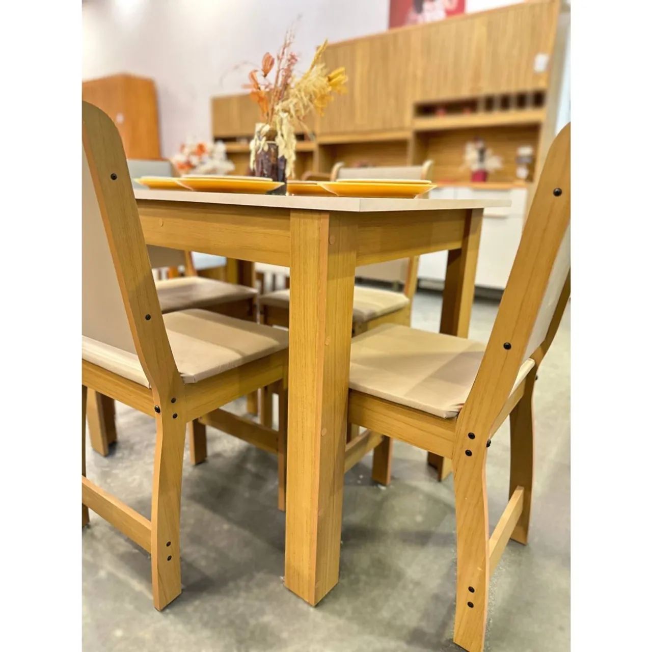 Mesa de Jantar Bellagio 108x68cm Com 4 Cadeiras- Entrega Rápida  - Foto 3
