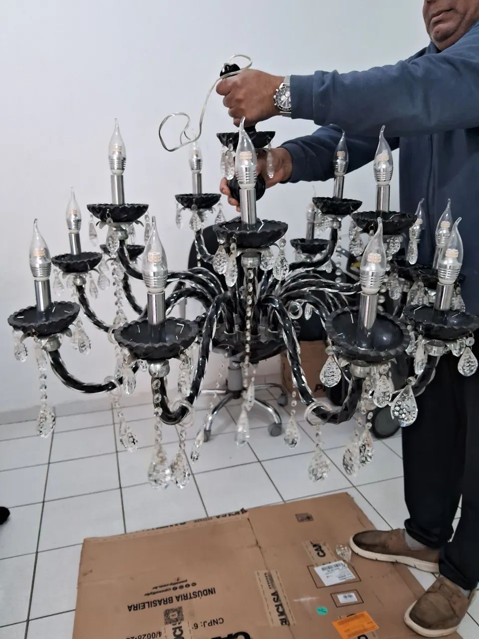 Lustre de Cristal Elegante