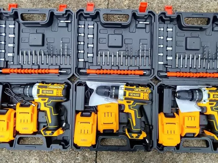 Kit Furadeira/Parafusadeira ELIND com Acessórios