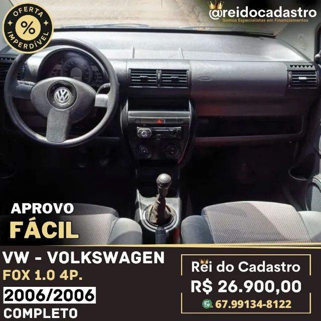 Fox 1.0 4p 2006/2006 - R$ 26.900,00- Ent. 6.000,00 + 48X   Aprovo Fácil - Rei do Cadastro - Foto 4