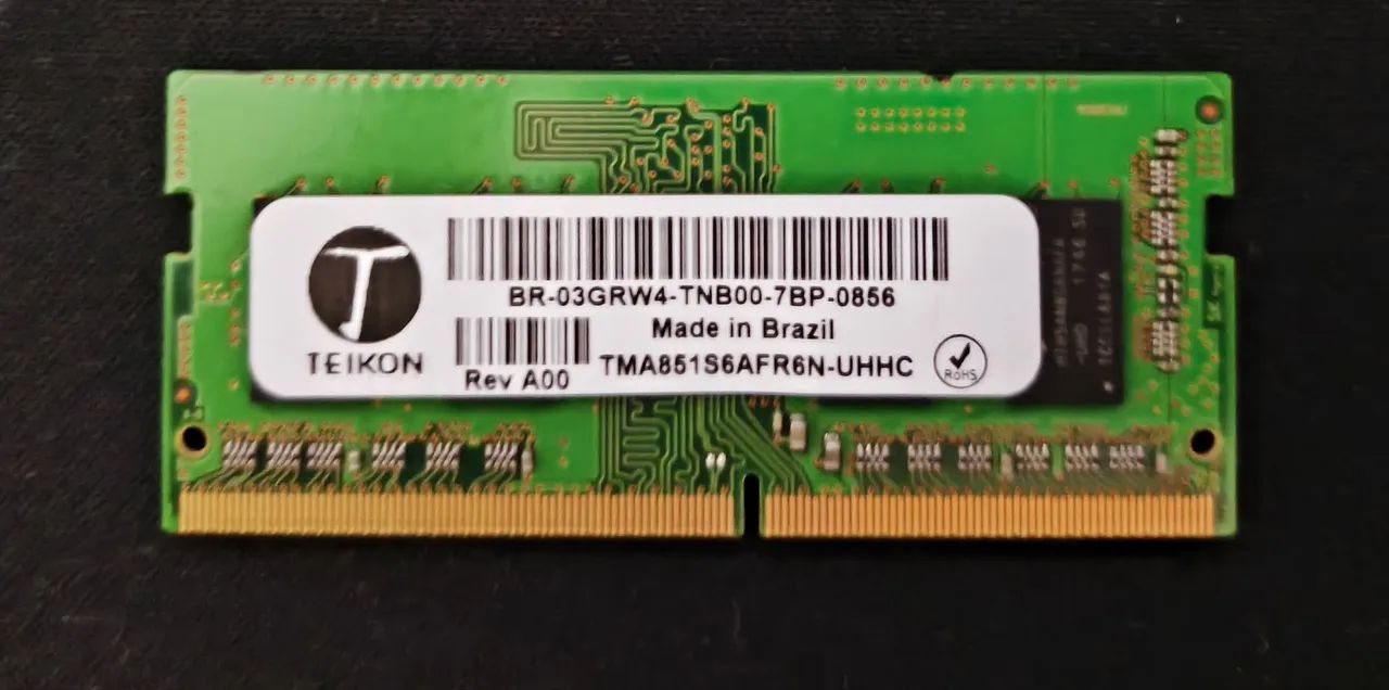 Memória DDR4 4GB notebook64312625879299120