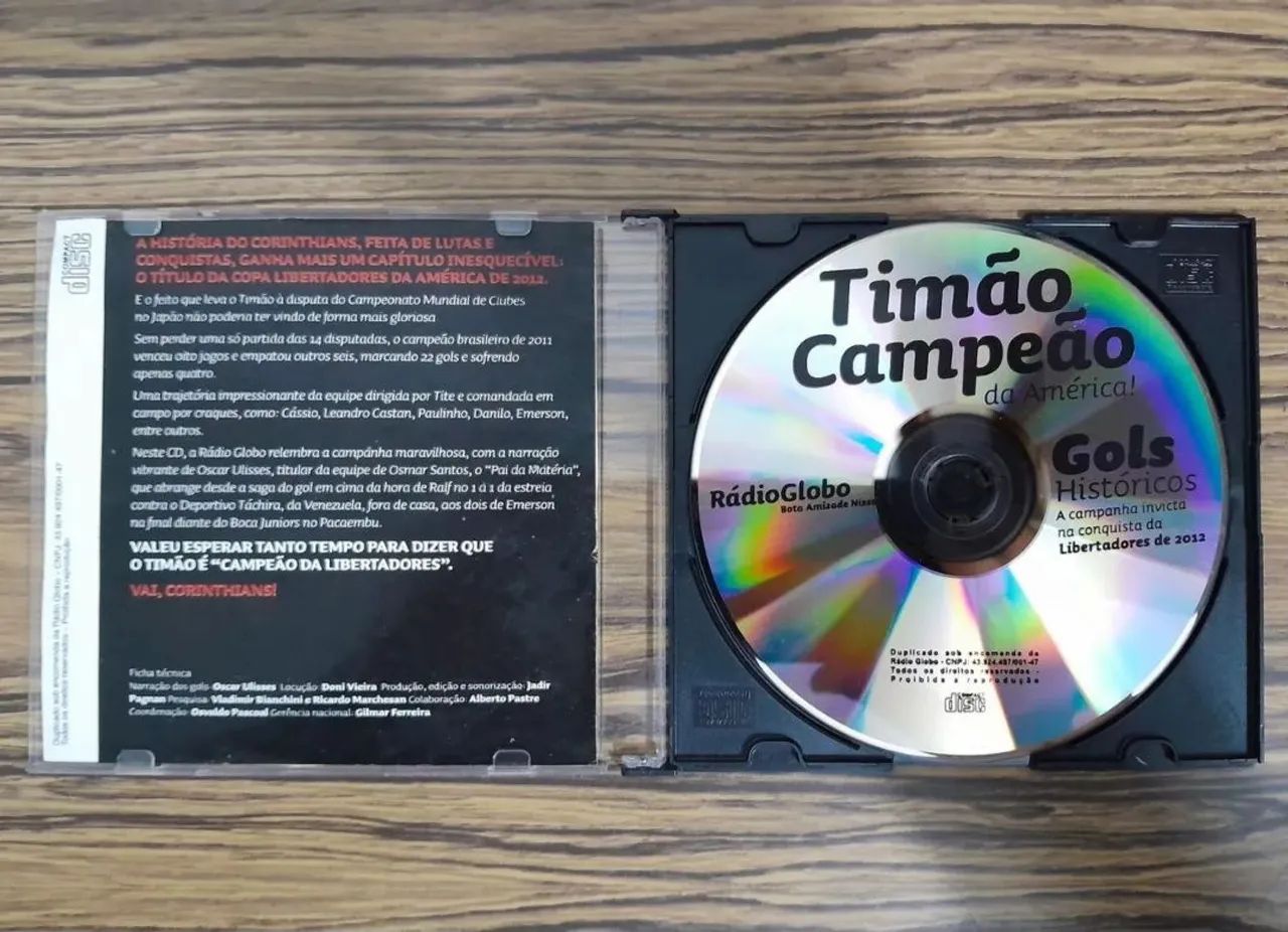 Corinthians: 5 CDs com narrações de gols históricos  - Foto 5
