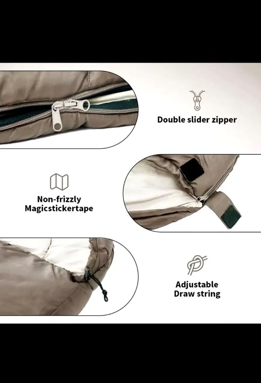 Saco de Dormir Naturehike Mummy Cotton MJ600 -5ºC | -12ºC - Foto 3