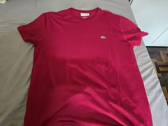 3 Camisetas Regular Fit 100% Algodão Pima Peruano M Pouco usadas, praticamente novas - Foto 5