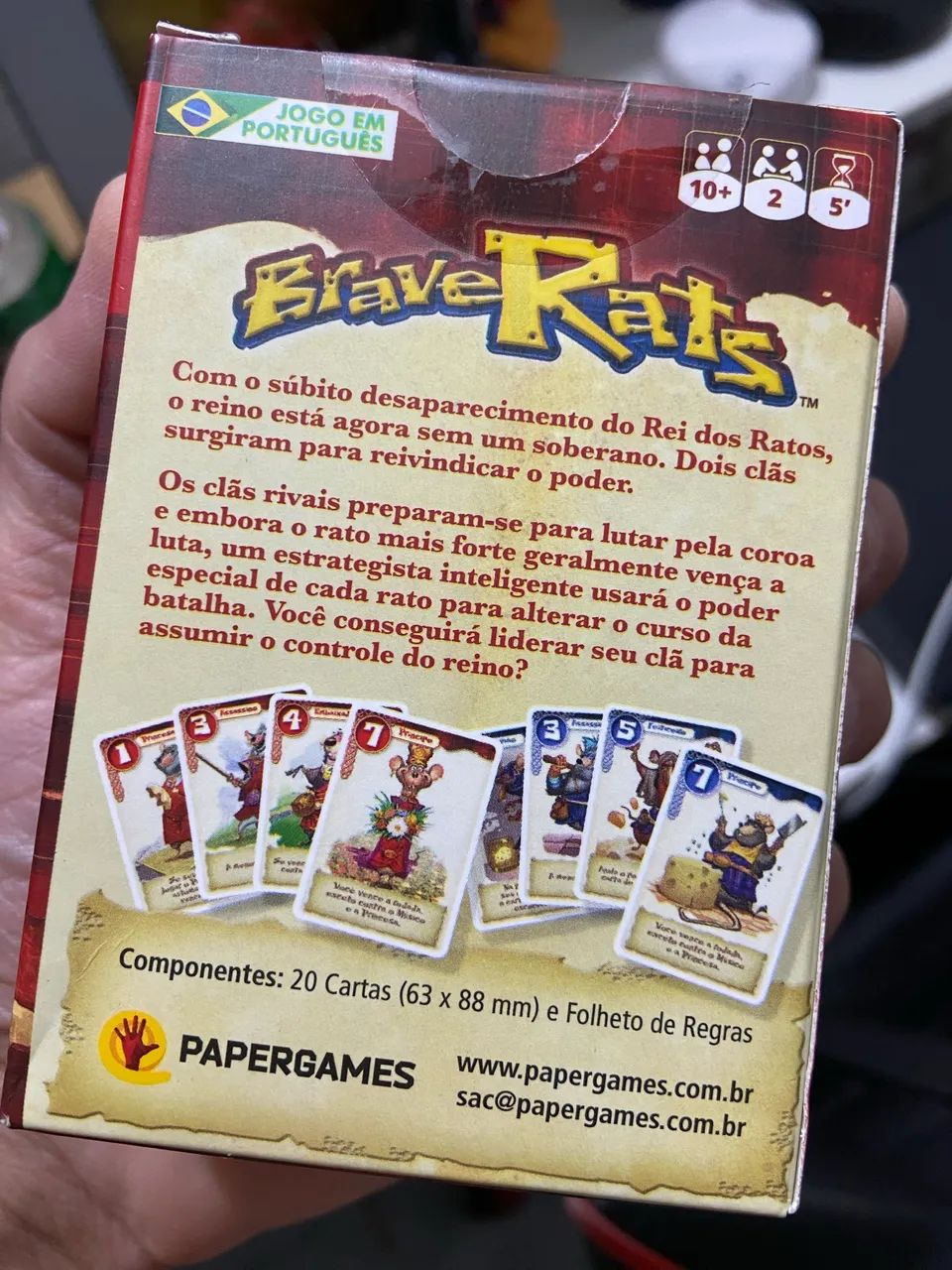 Jogo de Cartas BraveRats, PaperGames - Foto 2