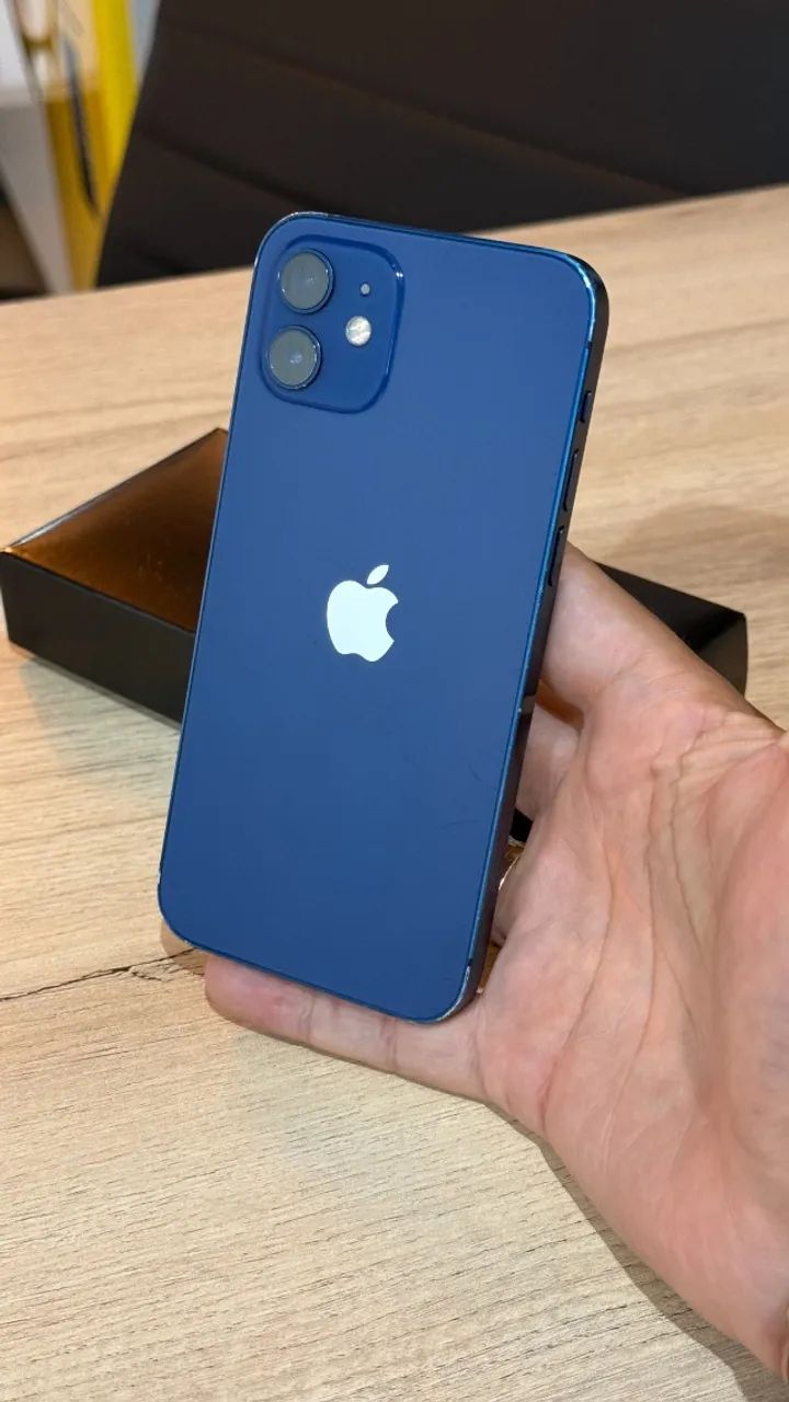 iPhone 12 128GB Blue - Loja física! Com 90 dias de garantia! Até