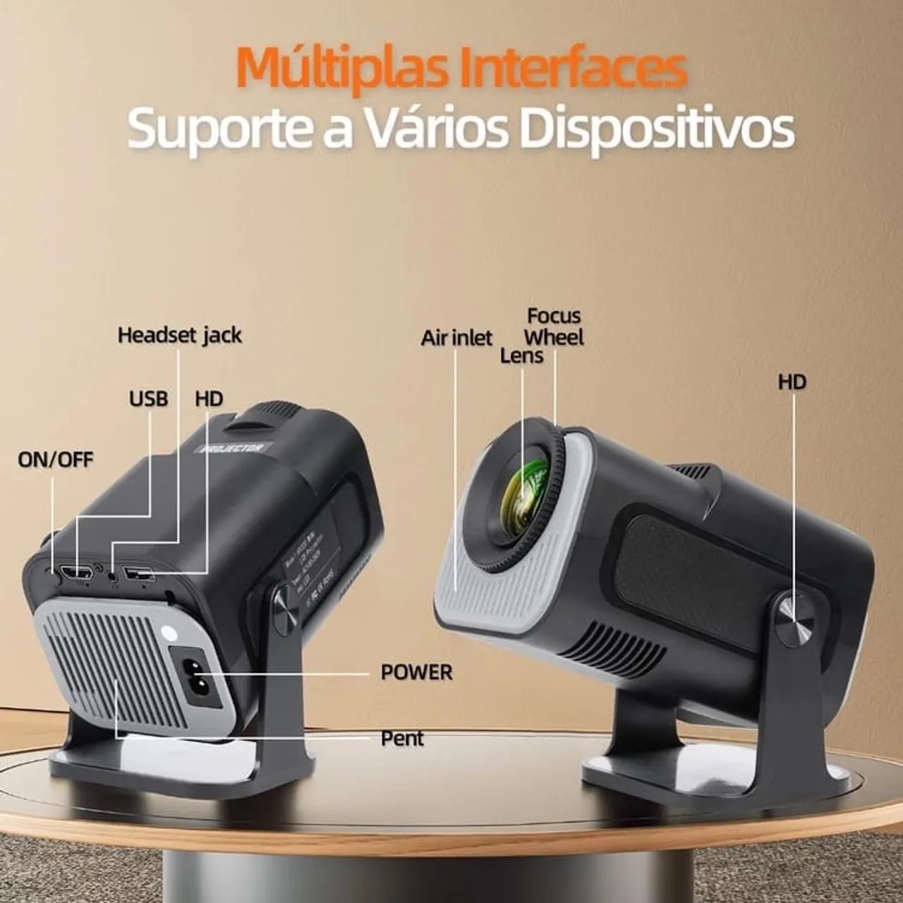 Projetor Android 11 com Sistema Inteligente Basik - Foto 2