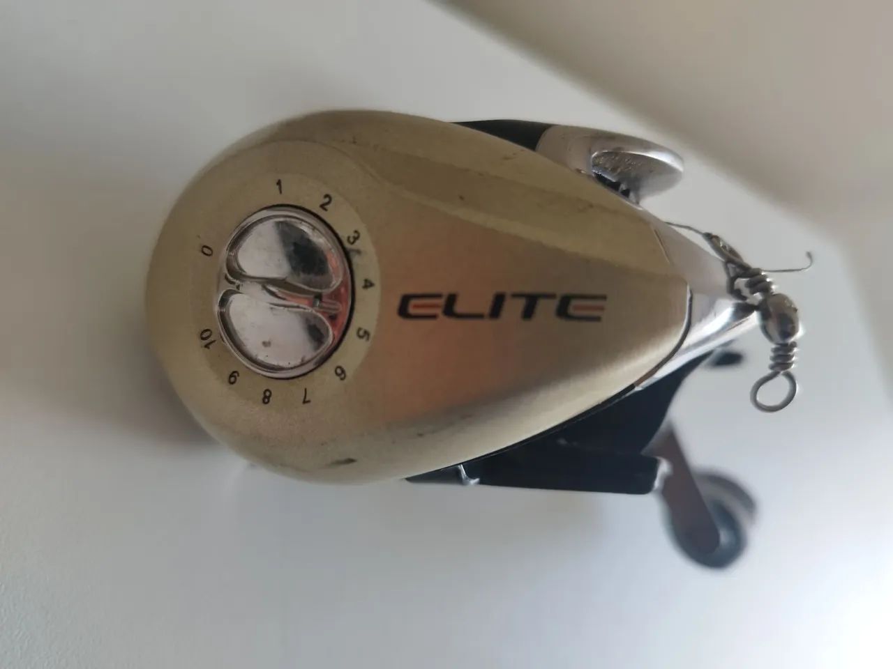 Carretilha de pesca Marine sporte elite 3.000 esquerda dourada - Foto 4
