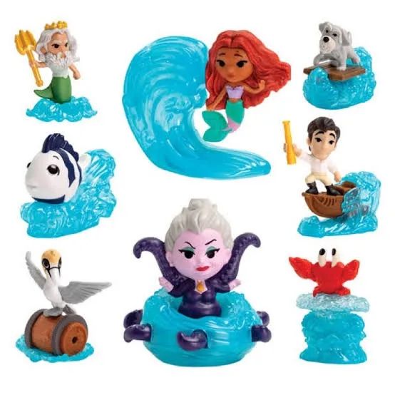 Personagens Pequena Sereia mc donalds