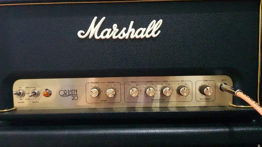 マーシャルオリジン50H Amp Guitarra Cabeça válv Marshall Origin 50H Black | Ludimusic