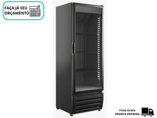 Cervejeira Braslar 500 Litros Porta De Vidro Preto 127v
