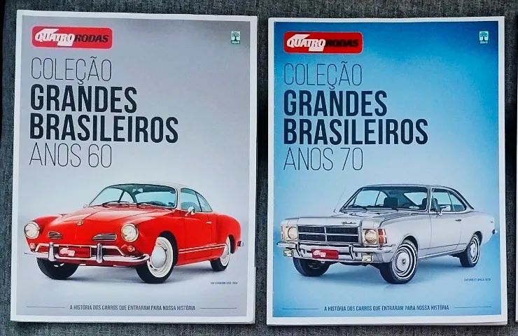 Rara Coleção Quatro Rodas Grandes Brasileiros anos 60 e 70