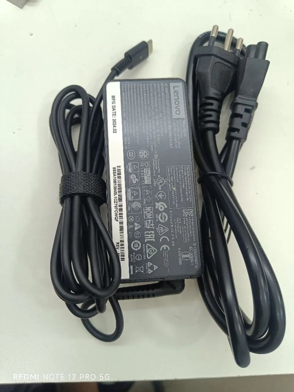 Fonte notebook Lenovo Tipo-C 65w