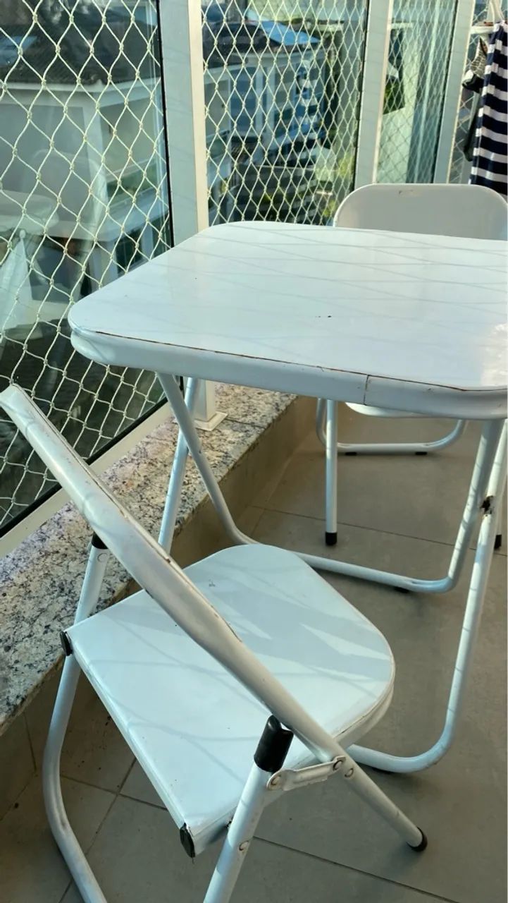 Conjunto Mesa e Cadeiras Infantil - Branco - Foto 2