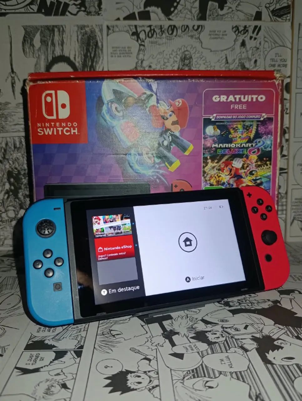 Console Nintendo Switch V2 Completo Na Caixa Desbloqueavel Por Software