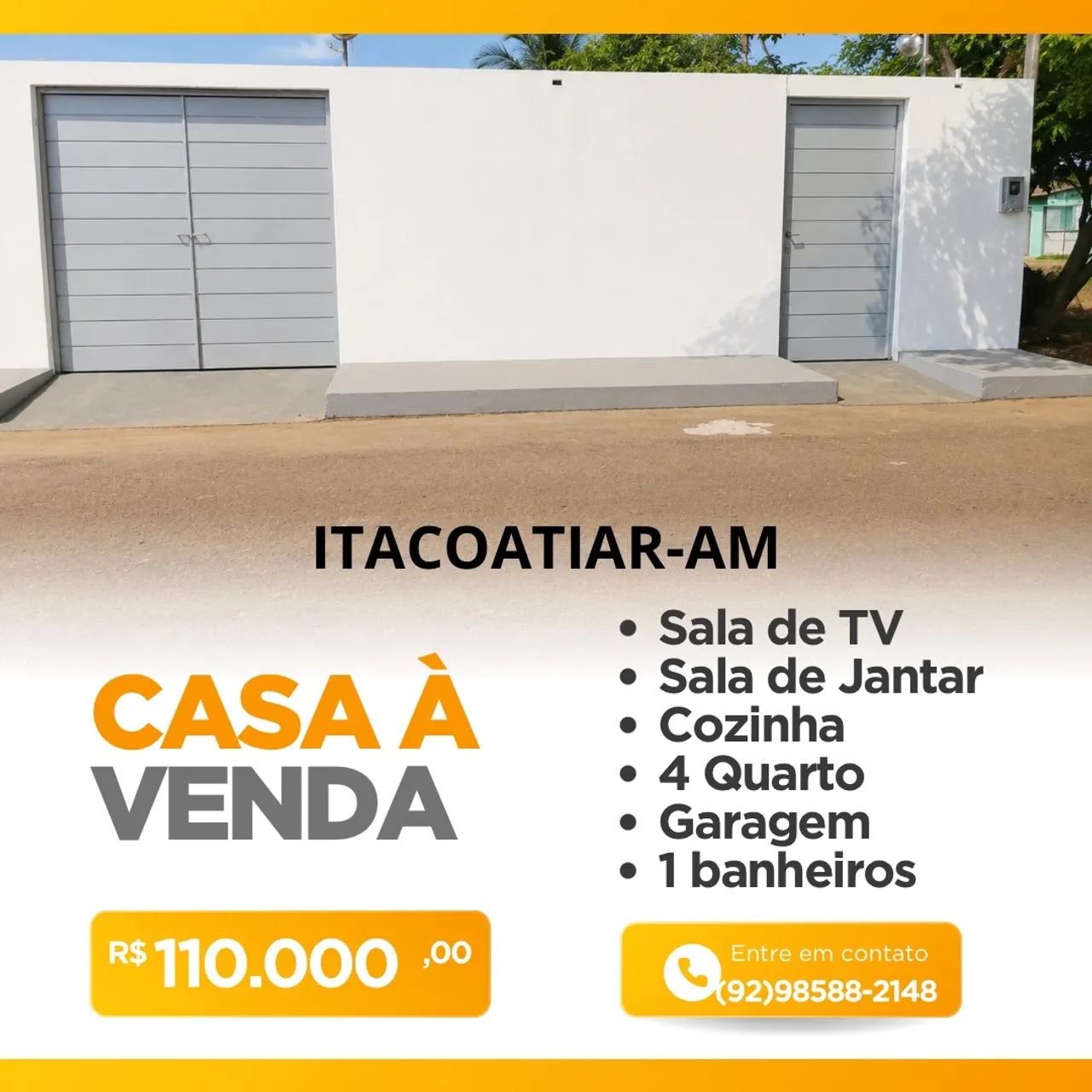 Vendo Casa em Itacoatiara 
