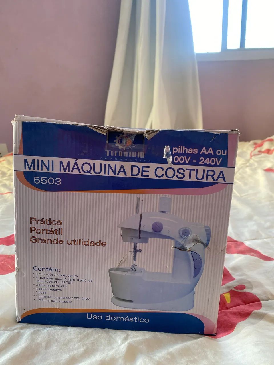 Mini máquina de costura 