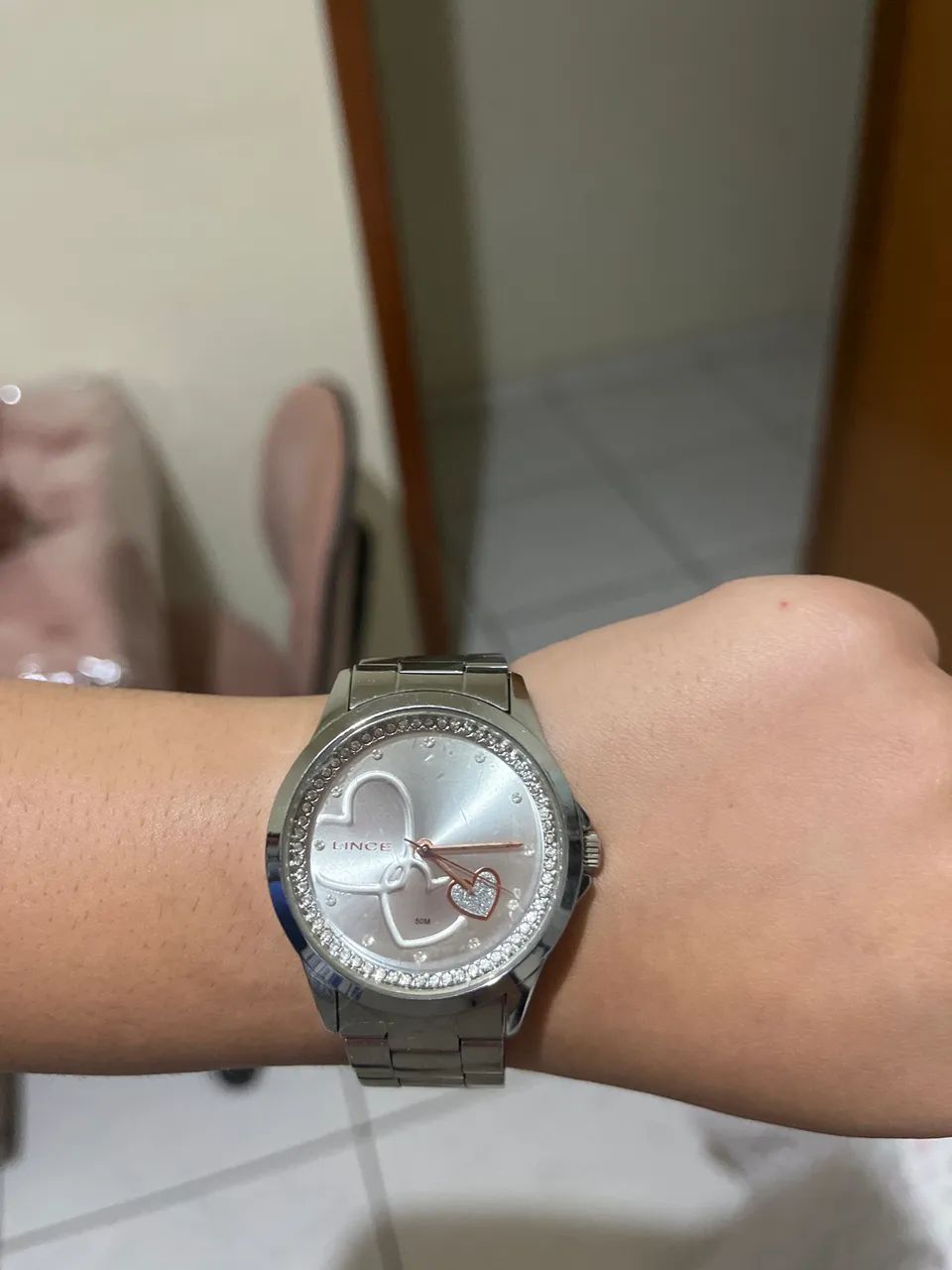 Relógio Lince Feminino Prata