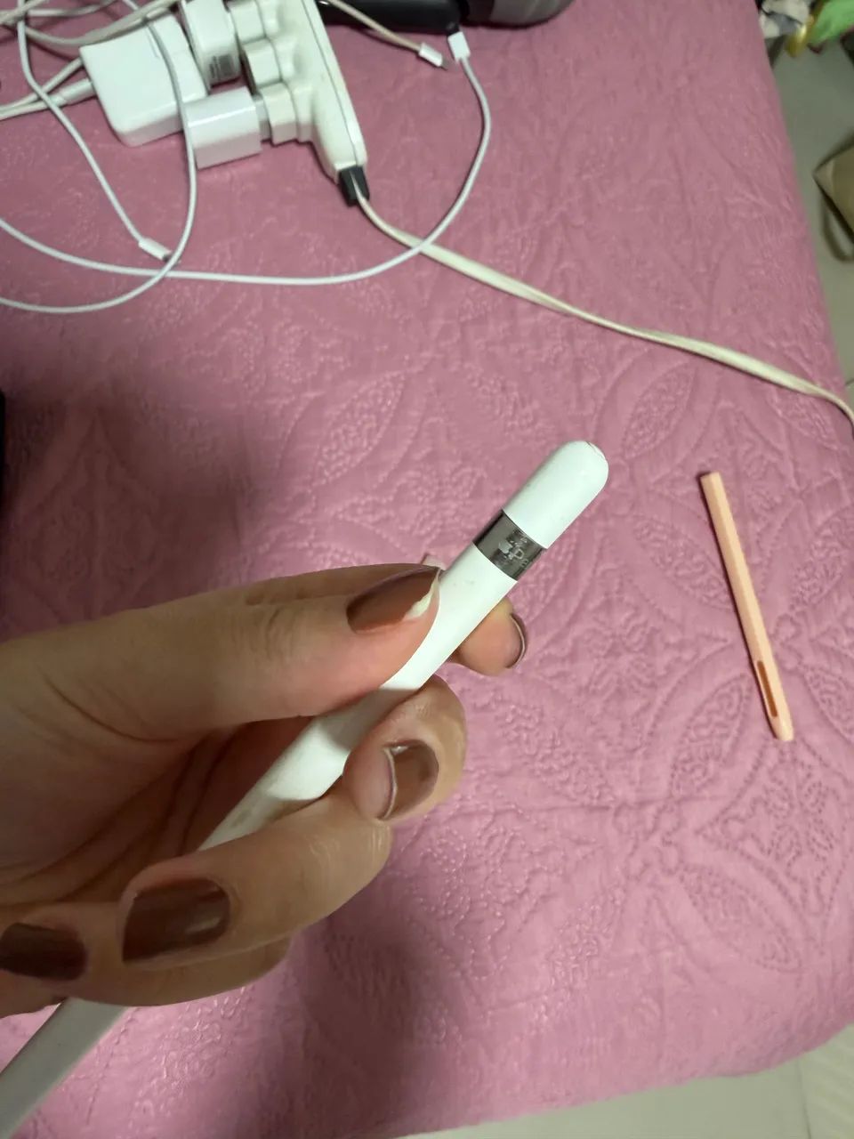 Caneta Apple Pencil 1a Geração Modelo A1603 Branco - Foto 5