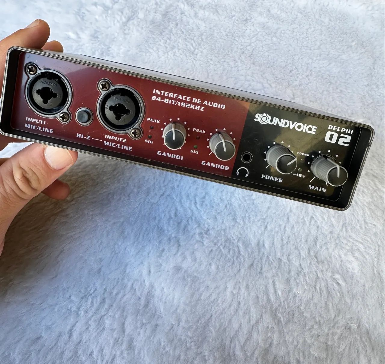 Interface de Áudio / Placa de Som SoundVoice Delphi 02 - Estado de nova  - Foto 2