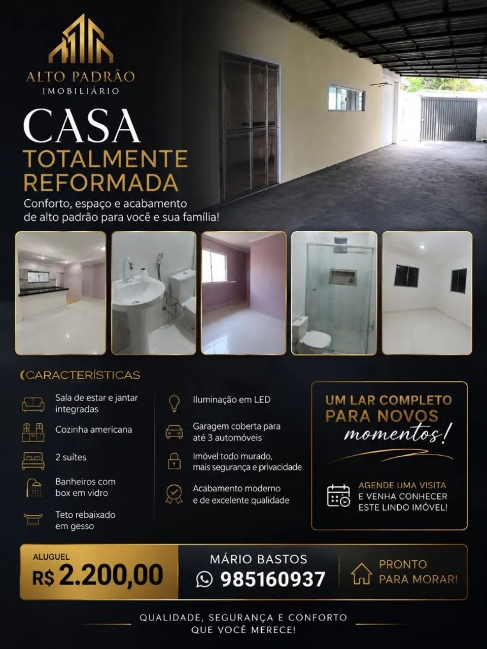 Excelente Casa 2 Suítes Águas Lindas - Foto 2
