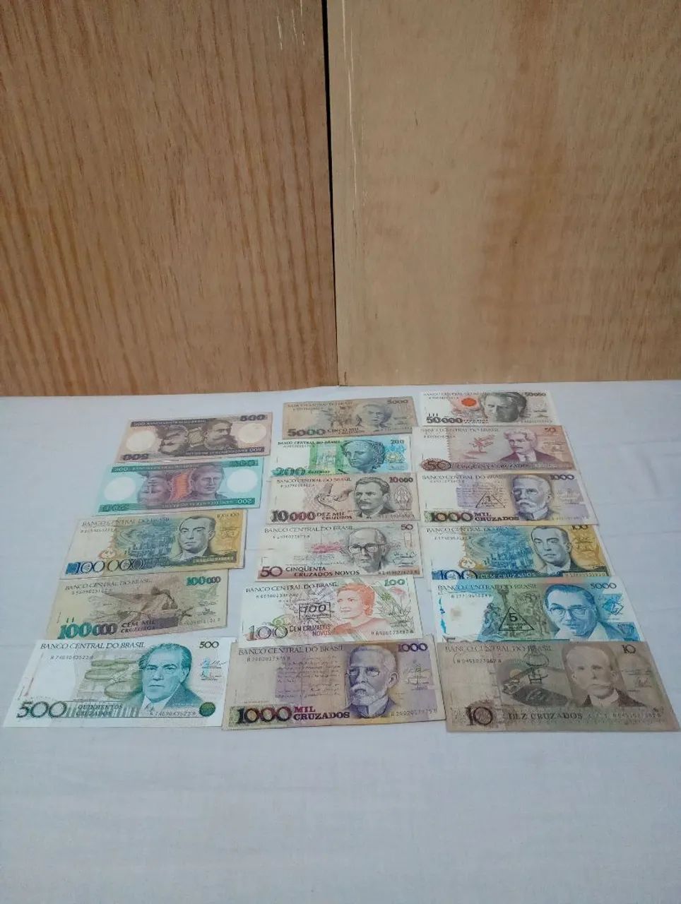 Lote de cédulas antigas do Brasil 