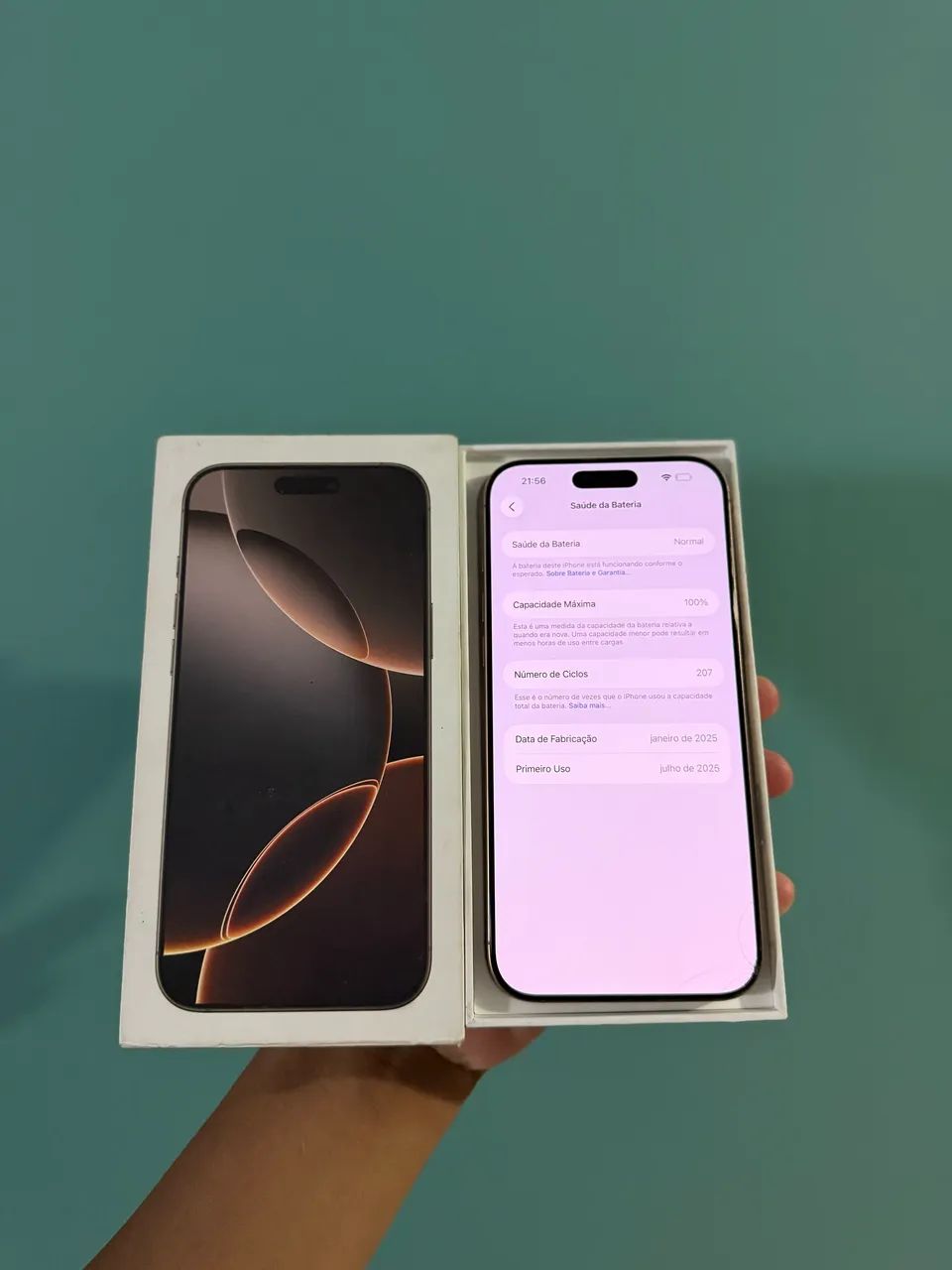 iPhone 16 pro max 256GB 100% bateria com caixa original