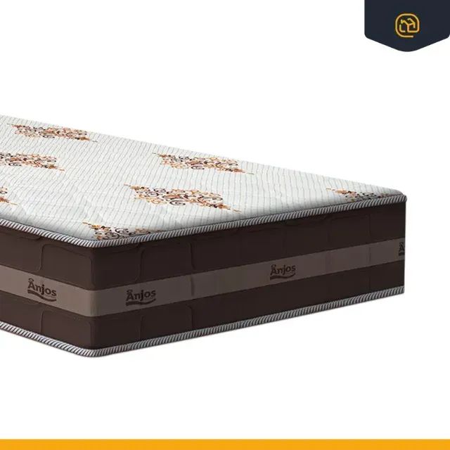 Cama Solteiro Completa com Colchão + Box Suede Baú - Foto 2