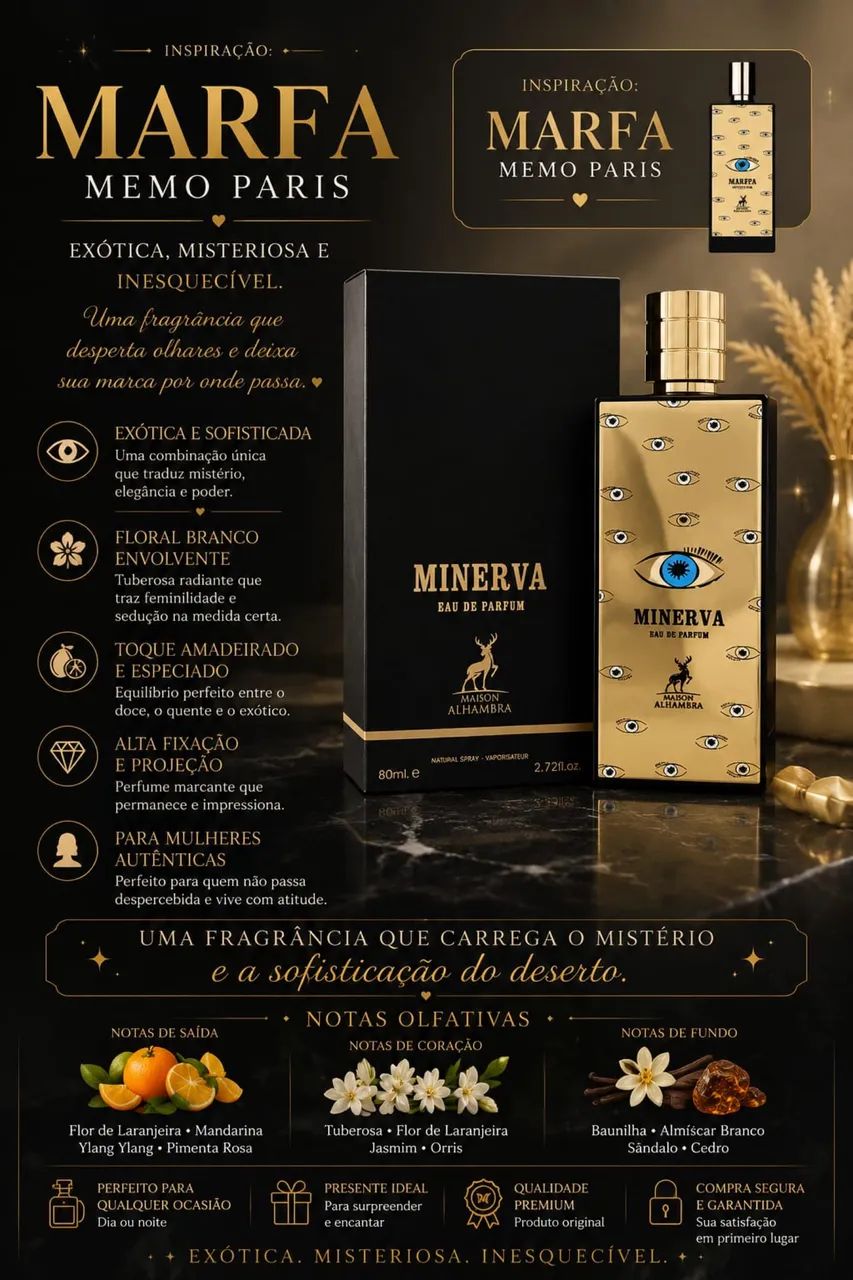 Perfume árabe minerava 